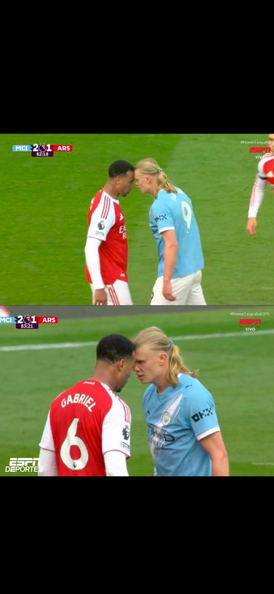FPL_Dynamo's tweet photo. How on earth is Gabriel still on the pitch !?

Martinez pulled DCL ponytail and it was a straight red and Gabriel nuts Haaland and it’s a yellow??

#AFC #MCFC https://t.co/2dIELZupY5