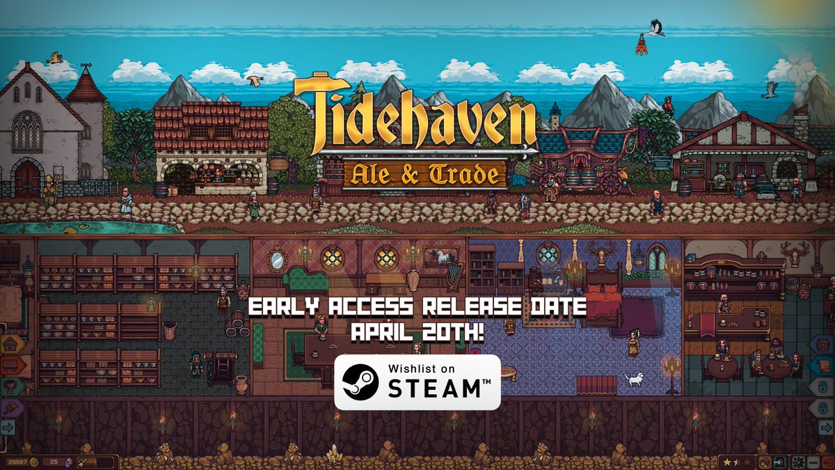 Tidehaven: Ale & Trade 👉 Wishlist on #Steam! tweet media