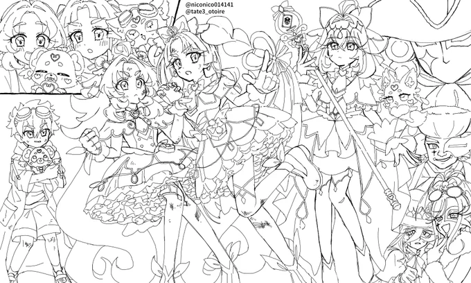 友達とプリキュア絵チャした💖
色は塗れないかもしれない🎶 