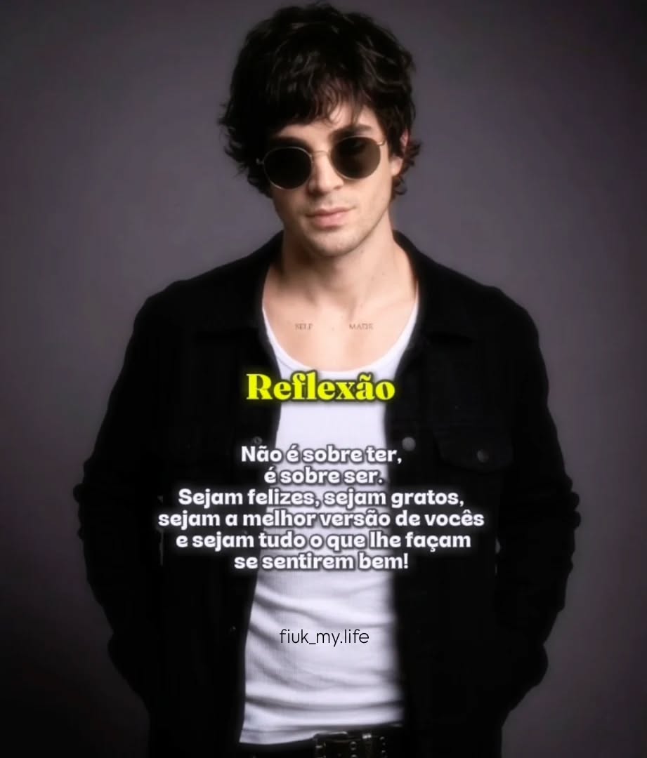fiuk_life's tweet image. — ✍️🏼 Reflexão 

Não é sobre ter,
é sobre ser.
Sejam felizes, sejam gratos,
sejam a melhor versão de vocês 
e sejam tudo o que lhe façam 
se sentirem bem! 

@Fiuk 

-

#mensagem #fiuk #fiuketes