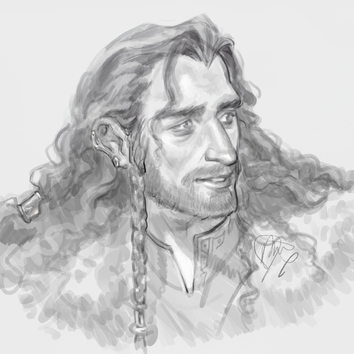Thorin Oakenshield study #hobbit