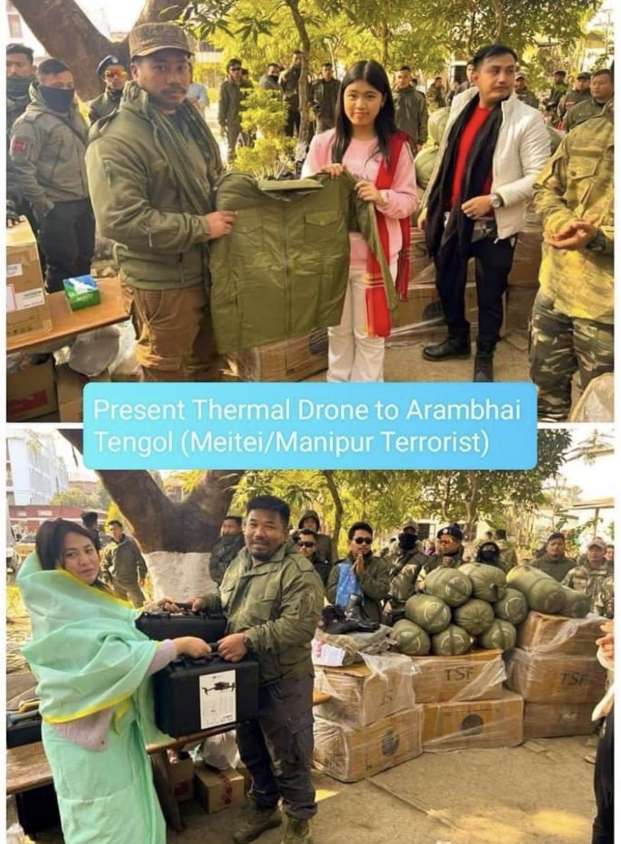 Voiceofhindus's tweet photo. Hello @NIA_India
Her name is Licypriya Kangujam, She is repeatedly spreading false information and spreading hate against our country and PM ModiJi.

She appears to be receive funds from foreign countries, as she frequently travels abroad to meet anti-India elements and She also given drones to terrorists as you can see clearly in the images

@MIB_India Kindly suspend her account immediately and initiate necessary action

Every Indian, Plz RT this tweet until she is arrested 🙏🏻