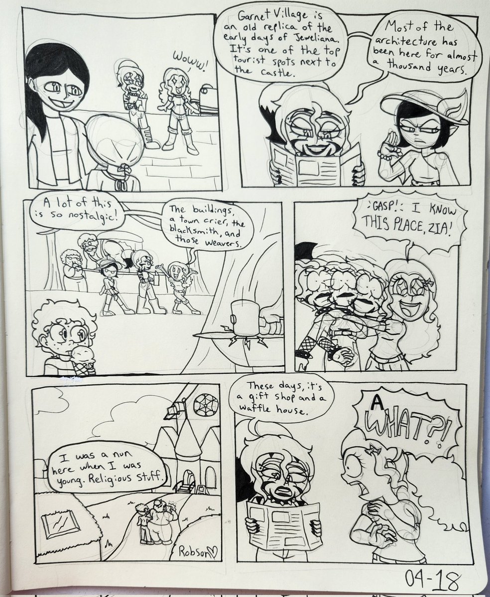 ShayleeRobson's tweet photo. Exploring Jeweliana (pt. 2-3)
#Invisibella #indiecomic #indiecartoonist #shayleerobson #kidlit #webcomic #princessisabellafrudrickstein #ziamiseryhei #gazaru #ghostprincess #gothghost #yokai #noAI #handdrawn #storybuilding https://t.co/HWfnnFpNTc
