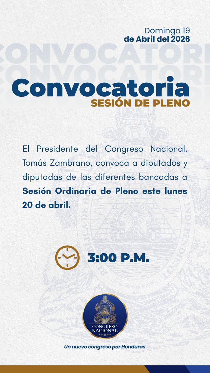 Congreso Nacional de Honduras tweet media