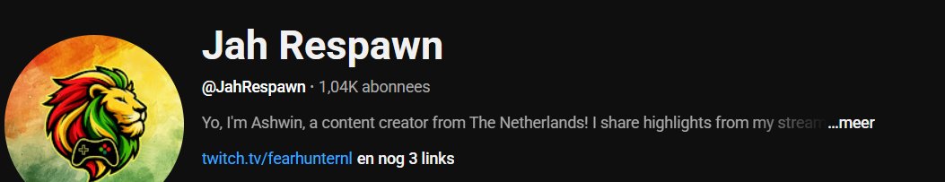 FearhunterNL's tweet image. My YouTube channel has reached over 1,000 subscribers awesome! Are you looking for gaming content combined with reggae and dancehall music?

Subscribe! #youtube #twitch #twitchtv #twitchstreamer #music

youtube.com/@JahRespawn?su…