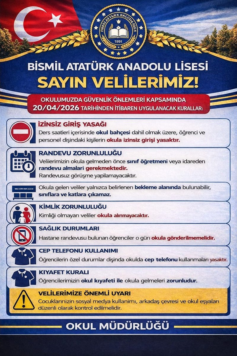 baal768300's tweet photo. Çocuklarımızın güvenliği, dersleri ve kişisel gelişimleri için öğrenci velilerimiz ile birlikte çalışacağız.@Diyarbakirmem @bismilmem @dogan_azz https://t.co/EK60jtnqkZ
