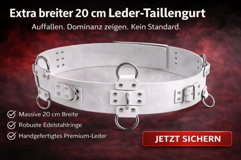 Lwphlederriemen's tweet photo. Taillengurt Leder-Gürtel 20 cm weiß Extrem Breit BDSM 5 D-Ringe 6 O-Ringe LWPH 
https://t.co/rHTgx4UhIR

#leather #bdsm #fetish #design #Lederriemen https://t.co/xa23W11ZRj