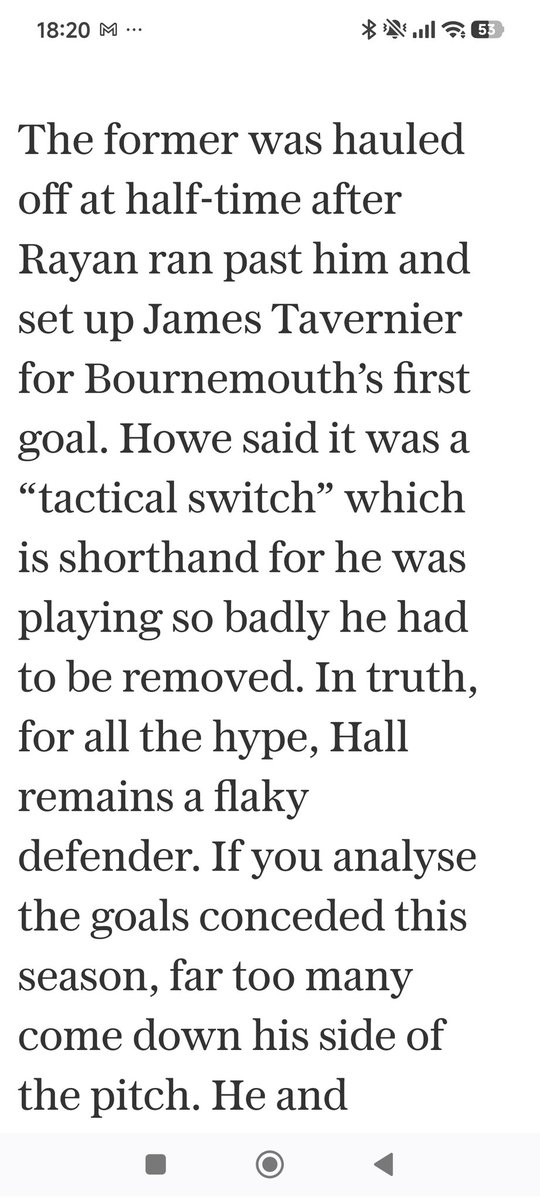 Not only did you barely mention #afcb but you couldn't even get the right Tavernier. An article for a #nufc fanzine but not national newspaper journalism <a href="/LukeEdwardsTele/">Luke Edwards</a>