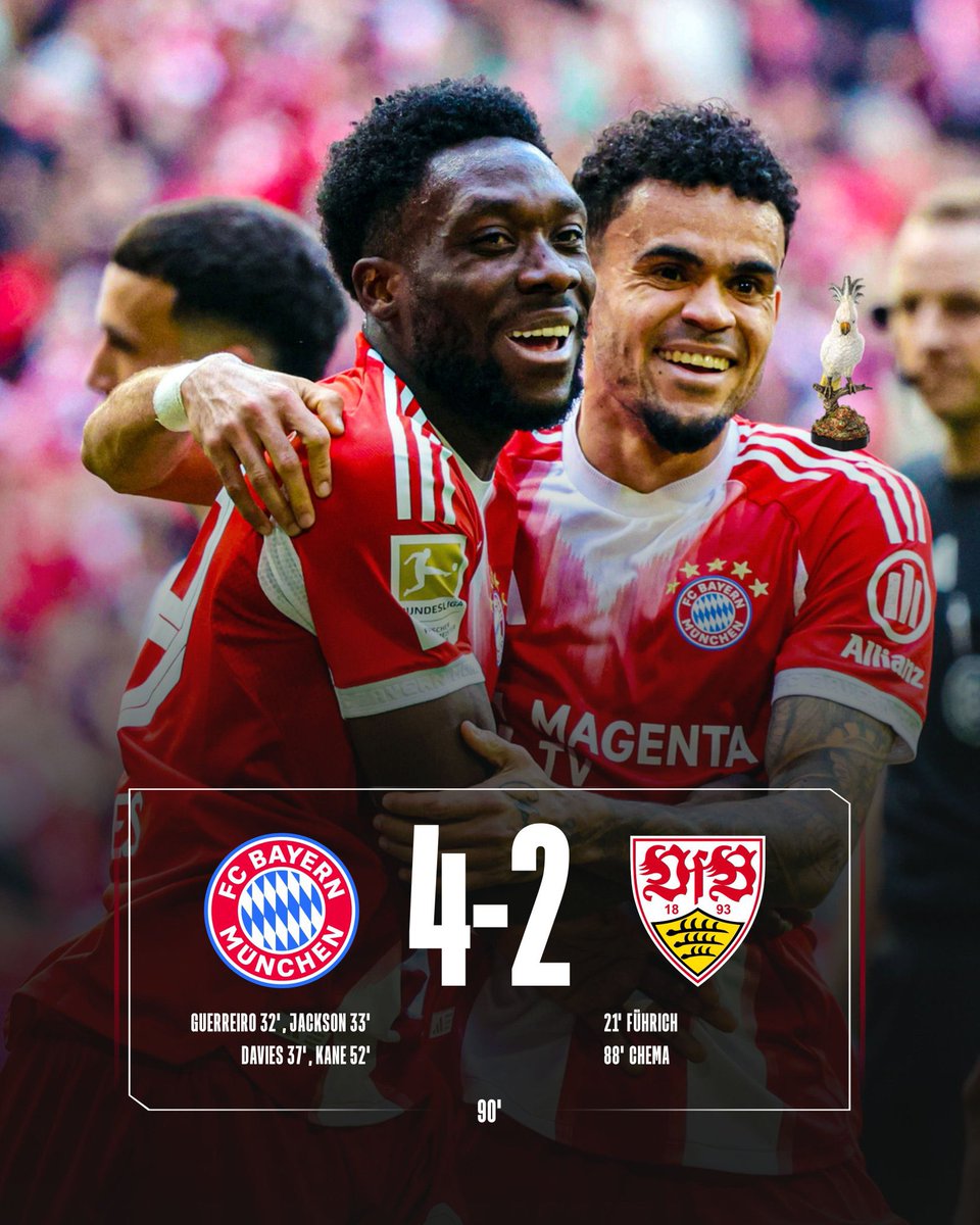 FCBayernUS's tweet photo. BUNDESLIGA CHAMPS!!!!!! 🏆👏 https://t.co/zvsZyGQvz6