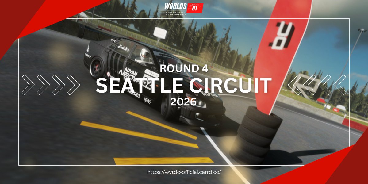 Official_WVTDC's tweet image. 📢RD.4 Announcement📢

5 days remain until Round 4 at Seattle goes down!

The race to the title is starting to get hot, and with a lot of points to get, it's going to be a heated round in the United States. Who will take the W at Seattle!?🏁

#Vtubers #RacingVtuber #RacingVtubers