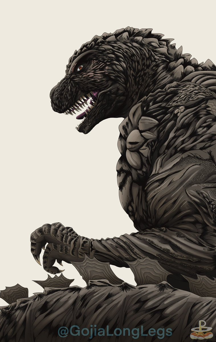 Vander_1911's tweet image. This is an older Godzilla drawing of mine, from an old insta account.

#godzilla #godzillaminusone #godzillaminuszero #godzillaart #artwork