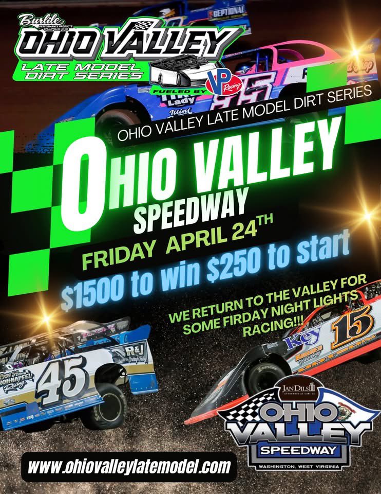 ohiovalleyLM's tweet image. Next up @OHValleySpeed on Friday April 24th!!! $1500 to win and 250 to start!!! 
#inittowinit 
#letsdoit