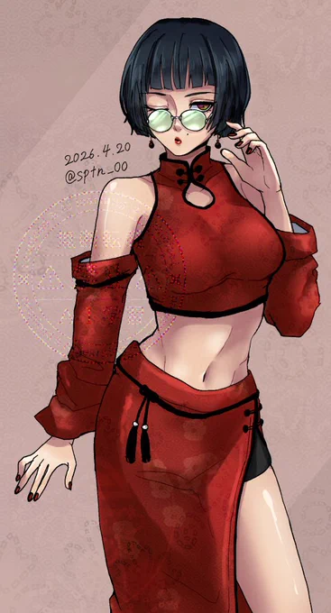 へそ出しチャイナ服って良いですよね…(妄想)