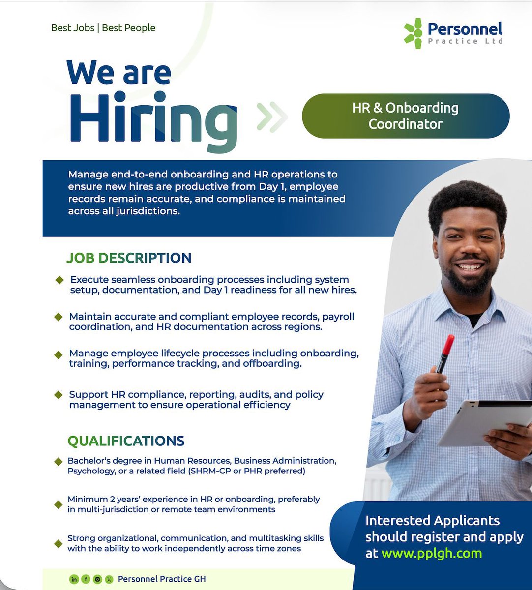 LawrenciaBliss's tweet photo. #Vacancies ❗️#Vacancies 

Apply Now

#ProgramManager #HR #OperationsAnalyst https://t.co/AEOzsv7ByE