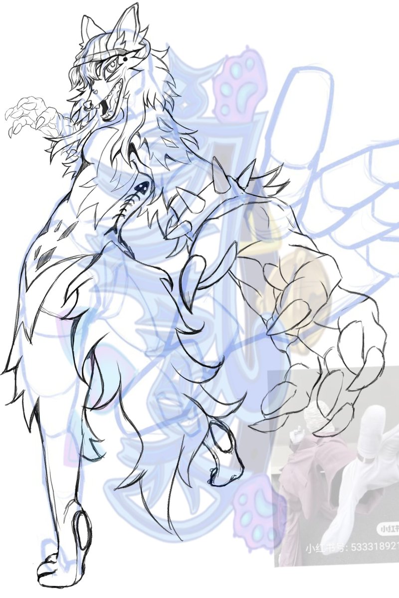 Ghoul_Nya's tweet photo. WIP in progress I'm working on this for a fanart competition of @DUNCEDOGS oc jeje https://t.co/J24VAXRfTb
