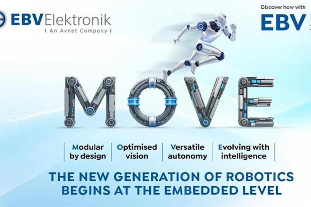 EBV Elektronik unveils MOVE platform to accelerate next-generation robotics development EBV Elektronik, an Avnet company, has introduced MOVE – Driving Robotics smartcitieselectronics.com/ebv-elektronik… #smartcities