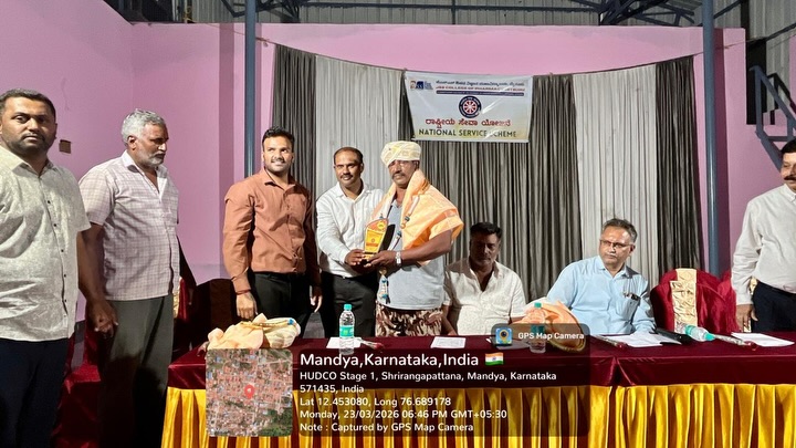 Jsscpmysuru's tweet image. JSSCPM, is proud to announce the successful inauguration of the NSS Special Annual Camp. 
Program: NSS Special Annual Camp Inauguration, Darasaguppe Village, Srirangapatna Taluk
Date: Monday, 23 March 2026
#JSSCPM #NSS #NSSCamp
#JSSAHER #CommunityService