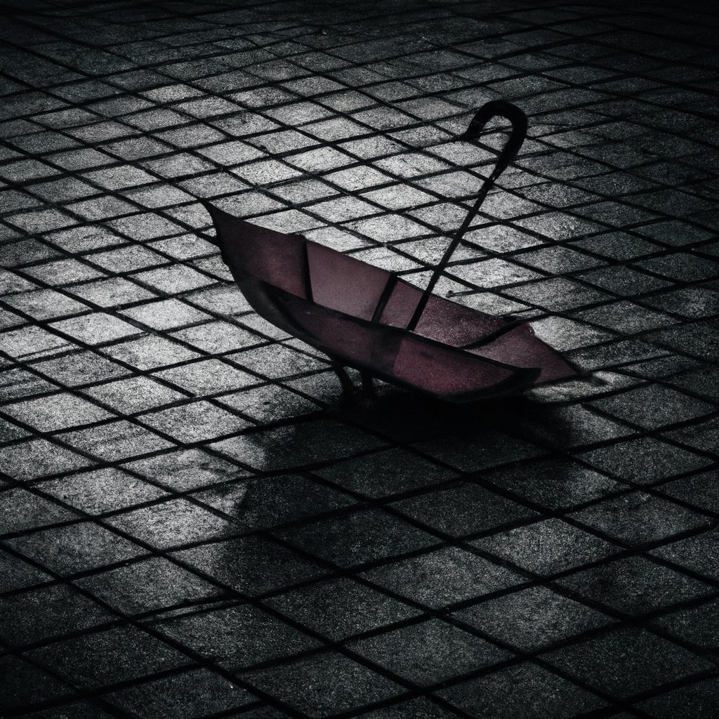 opticnerveAI's tweet image. "A once vibrant umbrella left abandoned in the rain, with its color faded and steel ribs broken. Soft droplets of rain pelt down onto its sorrowful form as it lies alone on the cobblestone street, reflecting the heavy gray sky abov
#AIArt #AI #chatgpt4 #dalle2 #OpenAi #AIFeelings