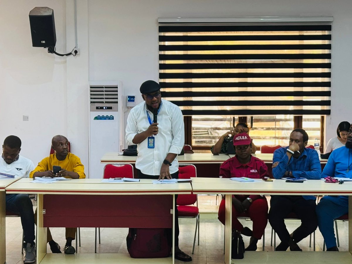 Trajdenngo's tweet photo. Day 2 of the ongoing training for the Anti-Human Trafficking Task Force, conducted by the National Agency for the Prohibition of Trafficking in Persons Naptip Nigeria @naptipnigeria and the @UNmigration Nigeria  in collaboration with the Abia State Government. https://t.co/FnGt2oWWEW