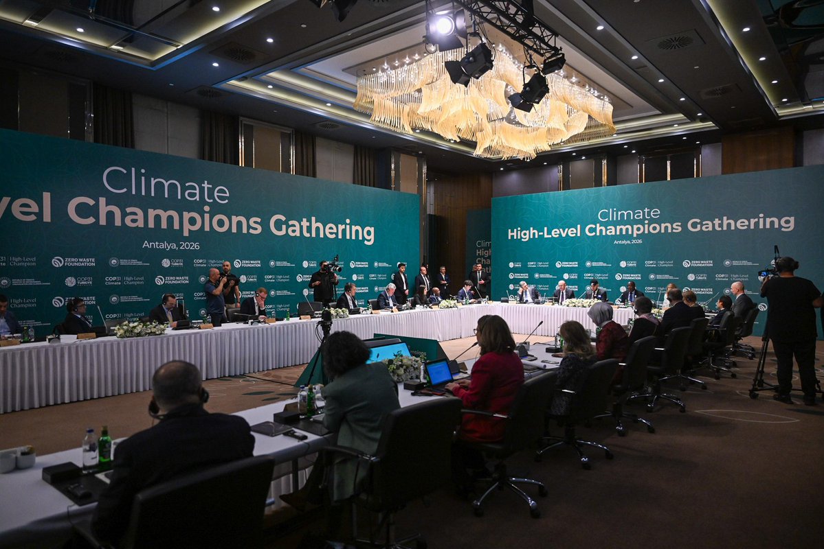 Bugün Antalya’da gerçekleştirilen COP Yüksek Düzeyli İklim Şampiyonları Toplantısı’nda daha yaşanabilir bir dünya için güvene dayalı, kapsayıcı ve etkin iklim diplomasisi, COP31 hedeflerimiz ve sıfır atık çalışmalarımızı paylaştık.