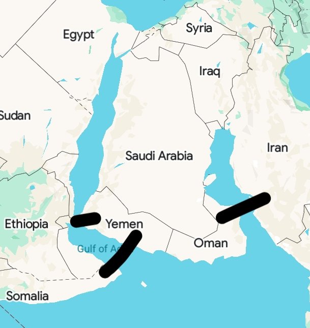 Whole world economy will crash if these points will be blocked by Yemeni and IRGC
#IranWar‌ 
#peacethroughpakistan 
#Pakistán