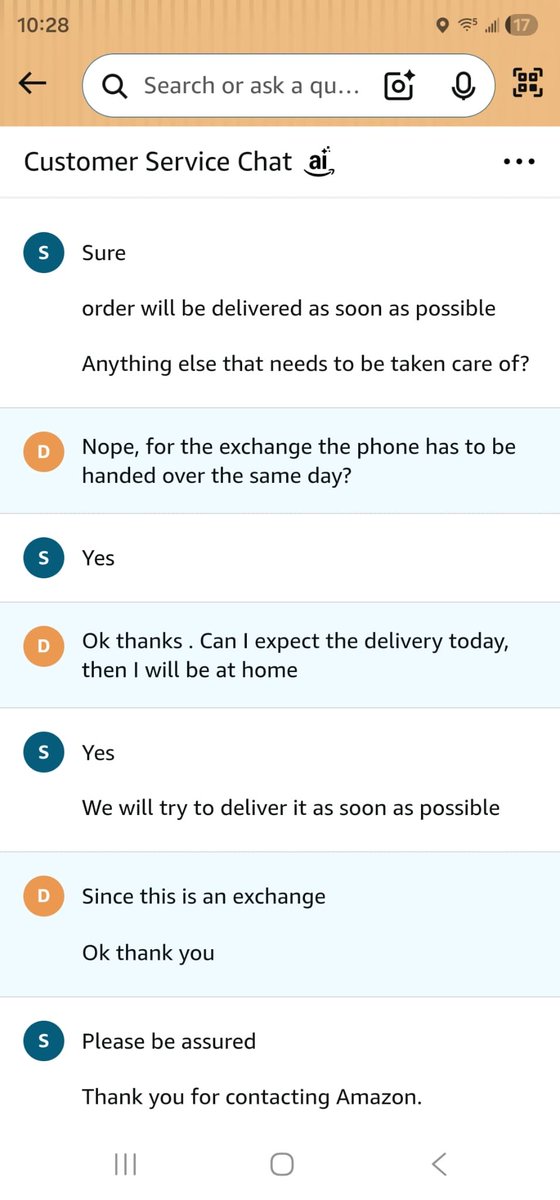 DeepNotJhony's tweet photo. @AmazonHelp See the chat history with the customer service, terrible waste of time https://t.co/VkufnPi8uy