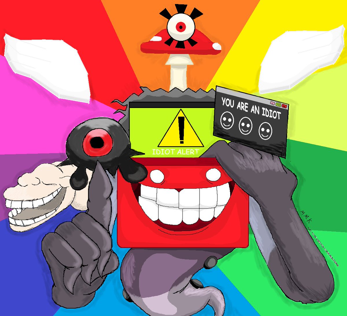 MemeMcKid's tweet photo. Beelze.bat insulting the user https://t.co/X1hu8MXrRu