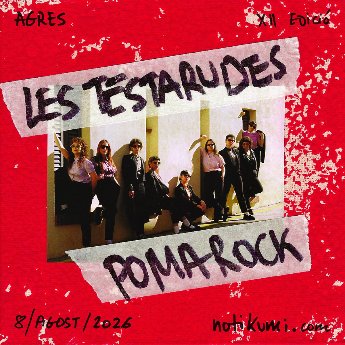 Poma_Rock's tweet photo. LES TESTARUDES 🍎🎸 és una banda catalana que combina reggae, ska i rocksteady dins l’escena festiva. Beuen de la música jamaicana i, des dels seus inicis, han vinculat la música amb el compromís social, l'antifeixisme i l'antirracisme🎷

https://t.co/LsAdh7XzAh

 #pomarock2026 https://t.co/Ie7pzrqIeX