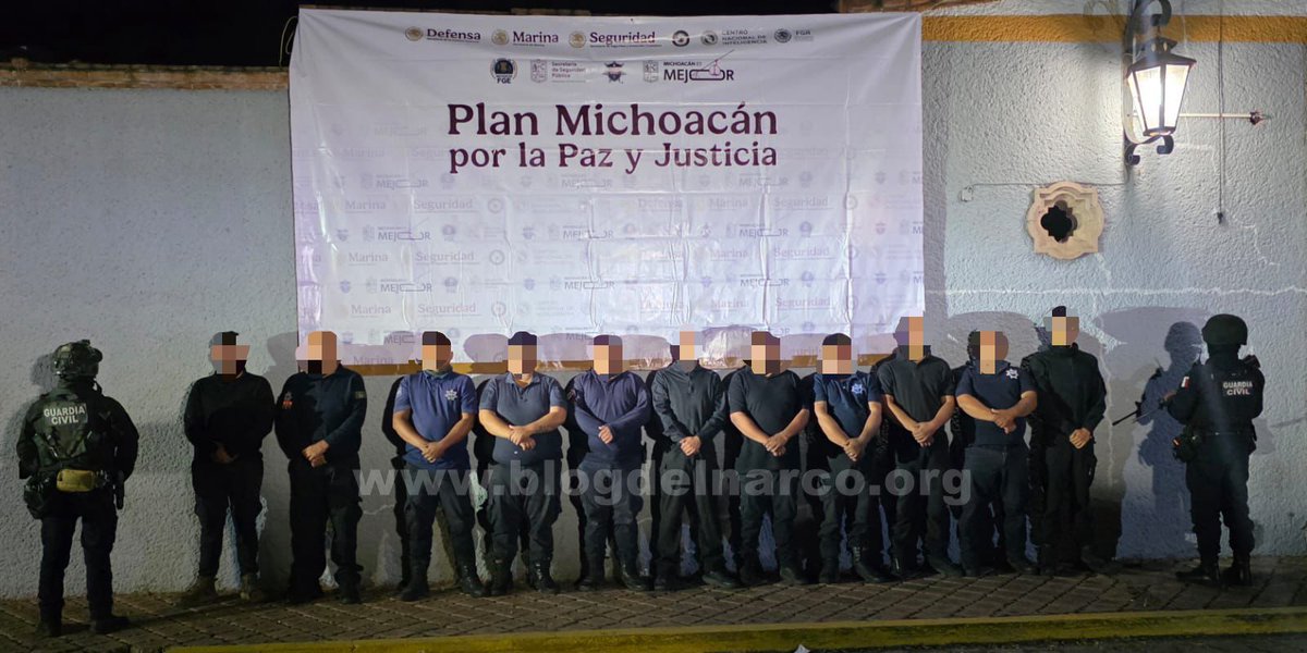 Los once Policías de Ecuandureo, Michoacán, que fueron detenidos por participar en los Narcobloqueos tras la muerte del Mencho lider del CJNG y que un juez liberó, están prófugos, curiosamente 10 son originarios de Jalisco (Informacion en el enlace) blogdelnarco.org/2026/04/los-on…