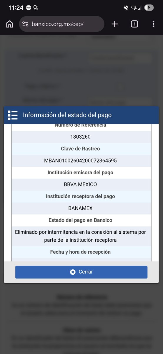 JMariaanoo's tweet photo. @CanoRedactor @banamex Revisa por qué a mi me aparece asi en el CEP https://t.co/cENKvbal5Y