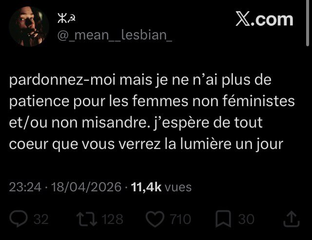 L’égalité est difficilement défendable lorsque l’on dénigre et éprouve de l’aversion vis à vis du sexe opposé.
La misogynie a conduit à l’inégalité, la misandrie est exactement la même chose, on échange juste les rôles entre les bourreaux et les victimes.

La misandrie n’est pas