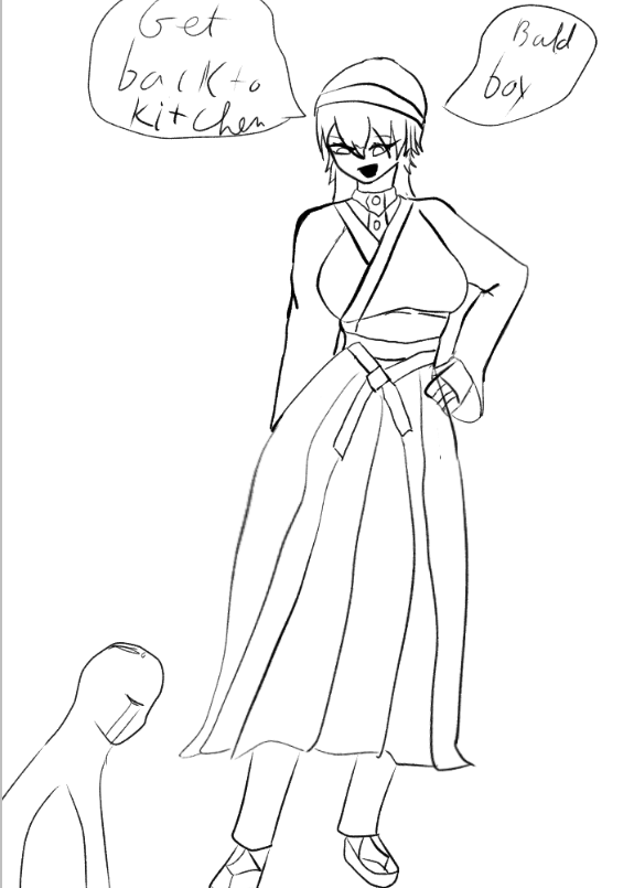 guywithadream12's tweet image. sketchy naoya female #naoya #art #jjk