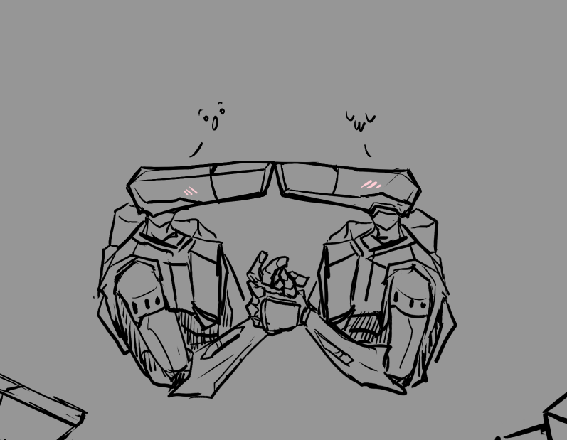 friend told me to draw them kissing