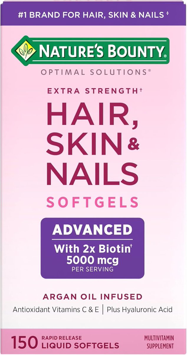 DealsDispatch's tweet image. 🚨 DEAL ALERT 🚨

Nature's Bounty Advanced Hair, Skin &amp;amp; Nails, Argan-Infused Vitamin Supplement with Biotin and Hyaluronic Acid, 150 Rapid Release Softgels, 50 Total Se

Find it here: dealsdispatch.com/deals/nature-s…

#AmazonDeals #TechDeals #Amazon #Deals