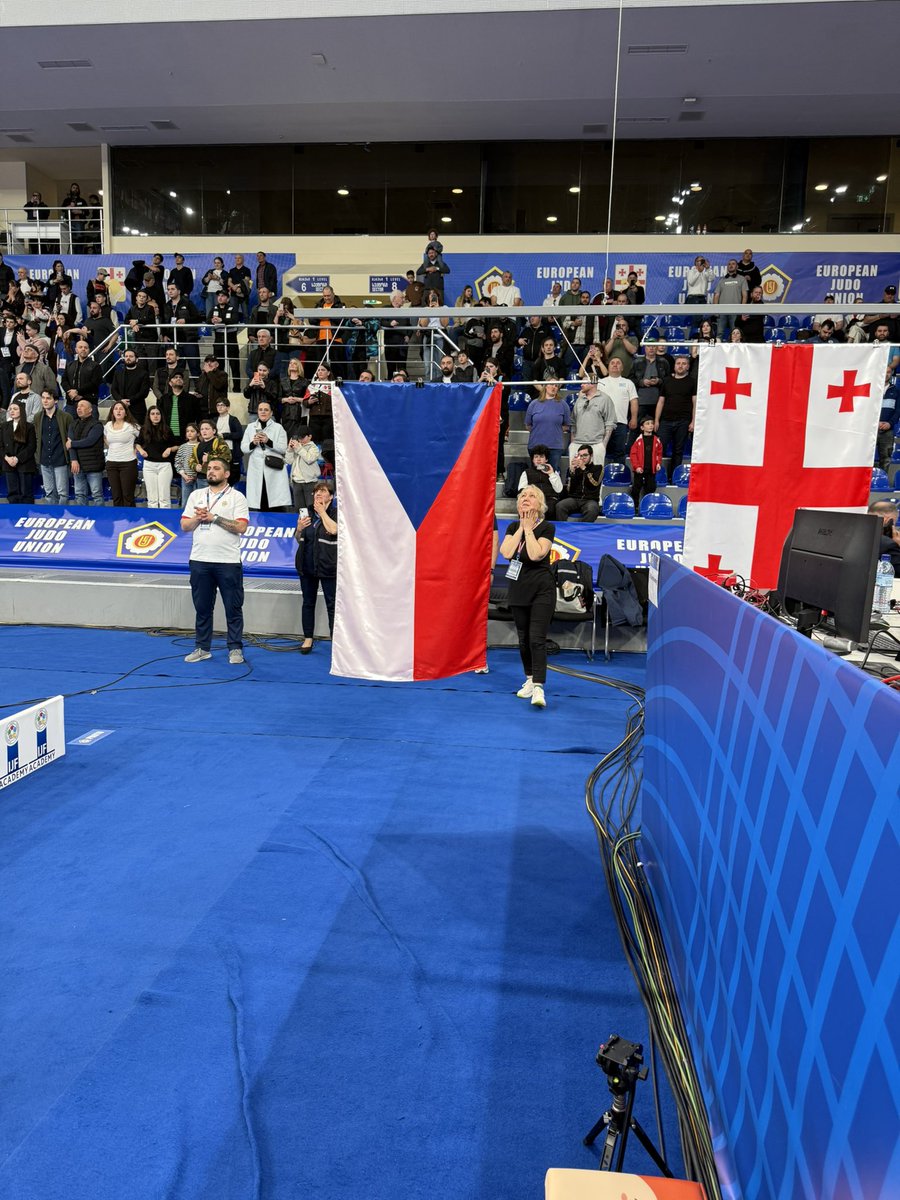 PKubernat's tweet photo. My sincere congratulations  to 🇨🇿 our Silver Lukáš Krpálek at European Judo Championship seniors in Tbilisi 2026 and Gilocavt to golden 🇬🇪  Guram Tushishvili ! https://t.co/RZLhYZLLlv