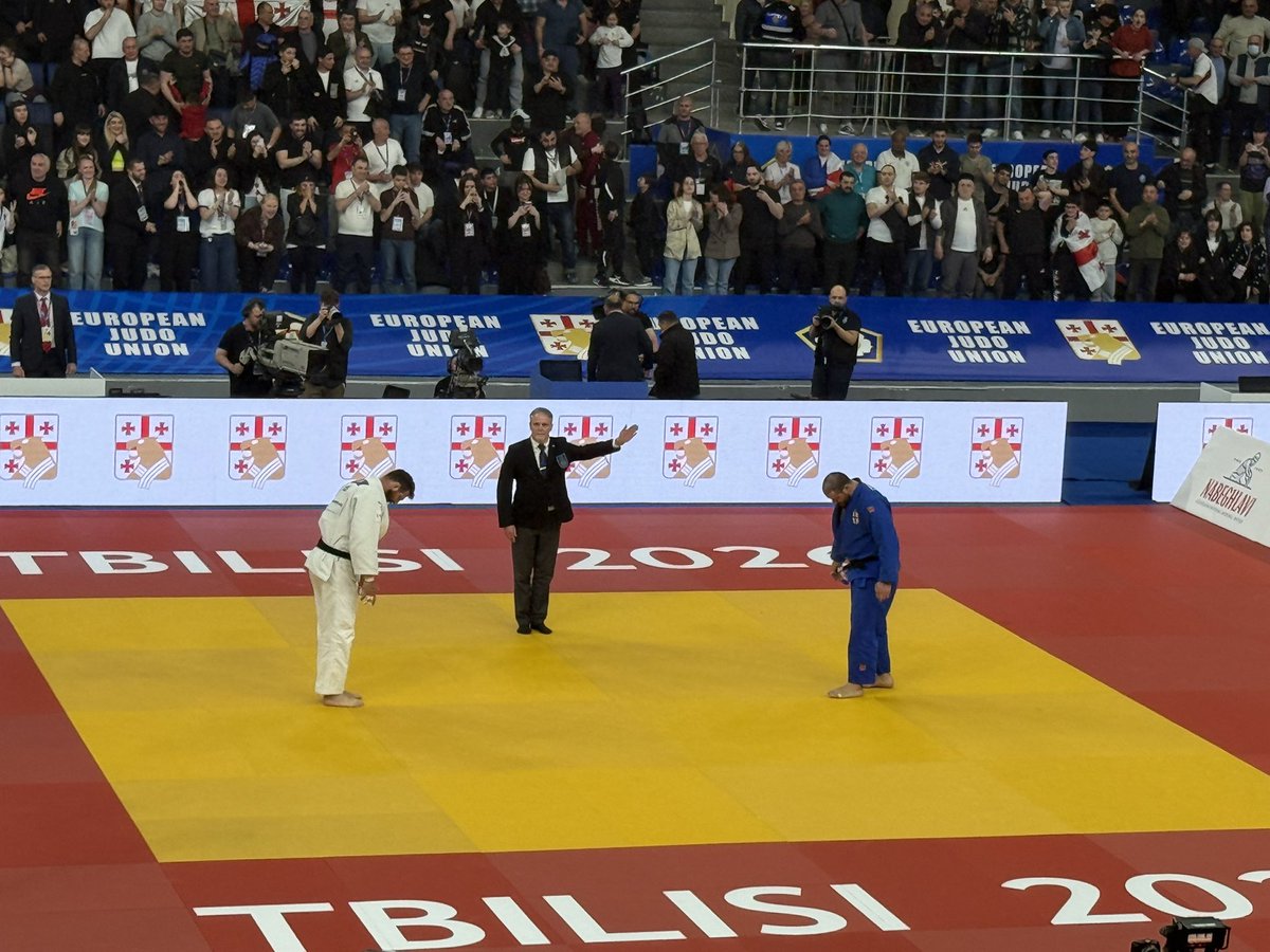PKubernat's tweet photo. My sincere congratulations  to 🇨🇿 our Silver Lukáš Krpálek at European Judo Championship seniors in Tbilisi 2026 and Gilocavt to golden 🇬🇪  Guram Tushishvili ! https://t.co/RZLhYZLLlv