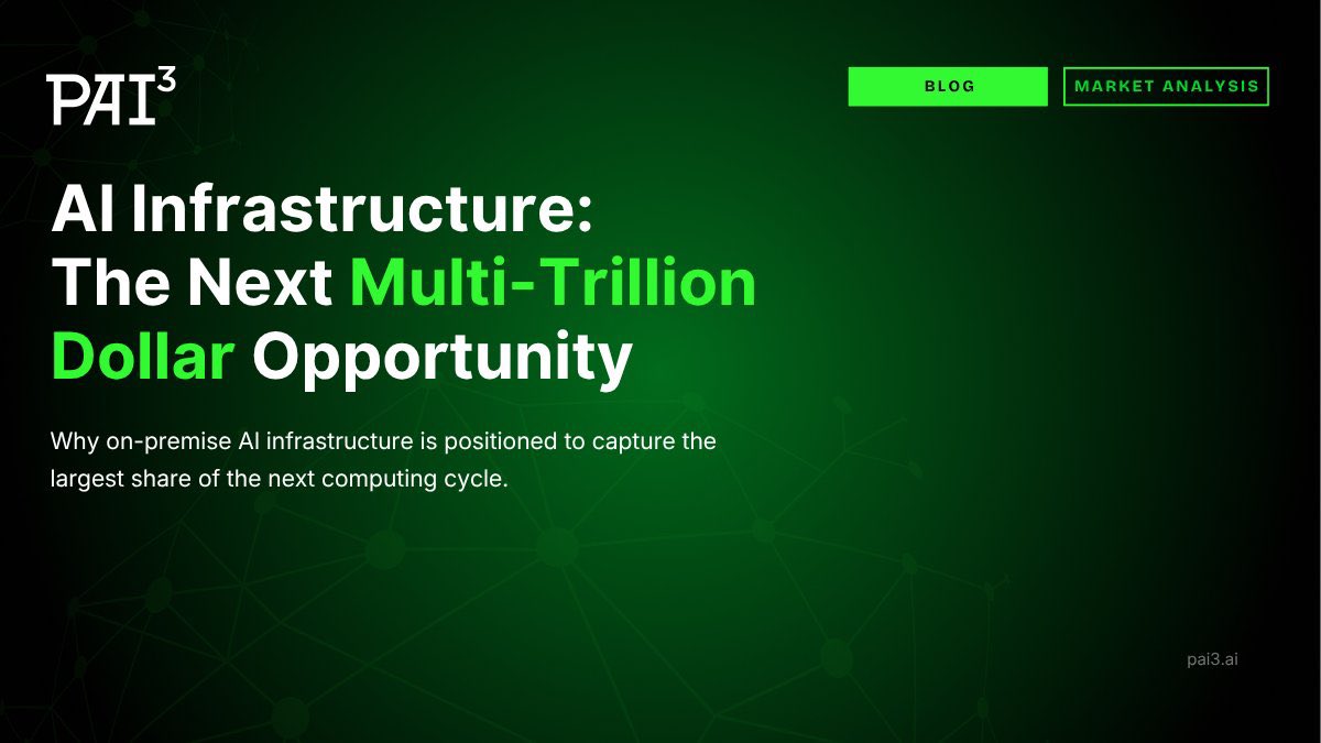 IbukunOluwa_KVK's tweet image. The next phase of AI isn’t about smarter models.

It’s about:
Who controls compute
Who owns data
Who defines execution

Infrastructure is the product now.

#AI #FutureOfAI #Infrastructure #PAI3