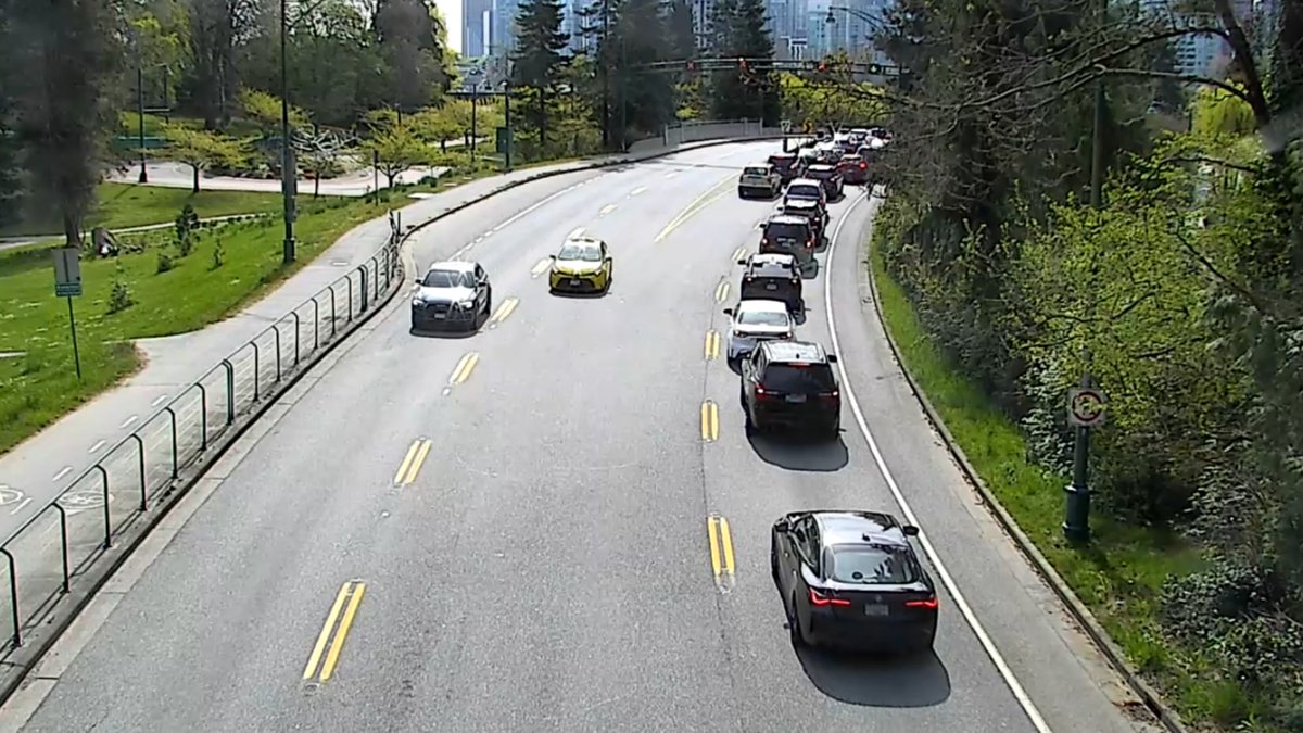 DriveBC's tweet photo. ⚠️#BCHwy99 - expect delays southbound through the #StanleyPark #Causeway due to closures in the #WestEnd for the #SunRun.
#Vancouver
ℹ️https://t.co/Fpqb2v4IHf https://t.co/99LQYnkUq5