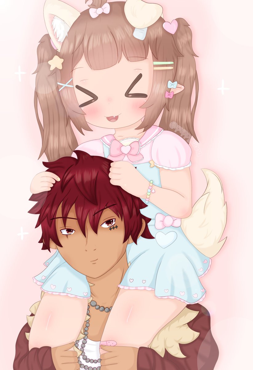 puppycinna's tweet photo. 2 years since cinna's first collab!! tysm to my big bwuther @ky_ufu for collabing with mi and supporting mi for these couple of years! ૮꒰˵• ﻌ •˵꒱ა

⏔⏔⏔ ꒰ ᧔ෆ᧓ ꒱ ⏔⏔⏔
#scribblesaur https://t.co/xx3YNq2bFN