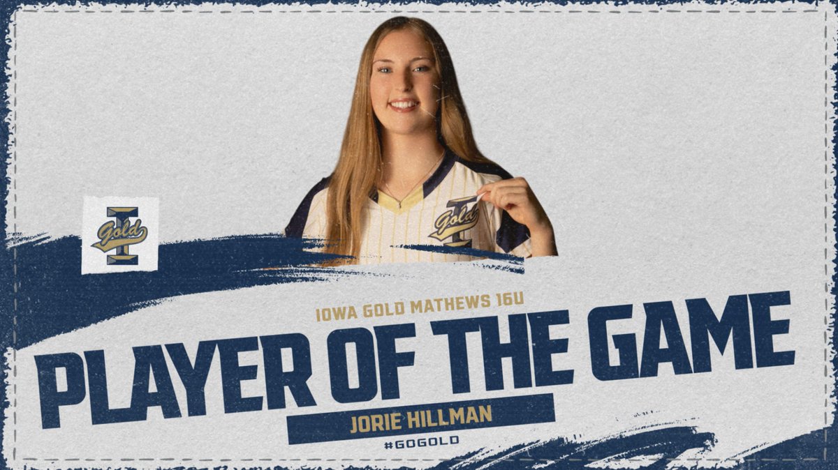 BlitzIowa's tweet photo. Jorie Hillman came up big in Game 1 of the doubleheader vs. Ottumwa! She went 1-for-2 at the plate, and that one hit was a no-doubt HOMERUN 💣

A clutch swing and a huge impact—way to set the tone!

#PlayerOfTheGame #IAGold https://t.co/fWn3G8gkOd