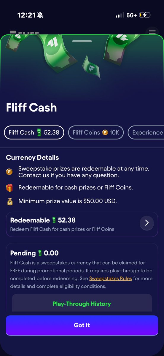 entrstella's tweet image. #fliff @fliff I placed a winning bet just for Fliff to deactivate my account for no reason. This is obviously unlawful. The fliff cash on account are MY winnings. Does it feel good to steal from your users?