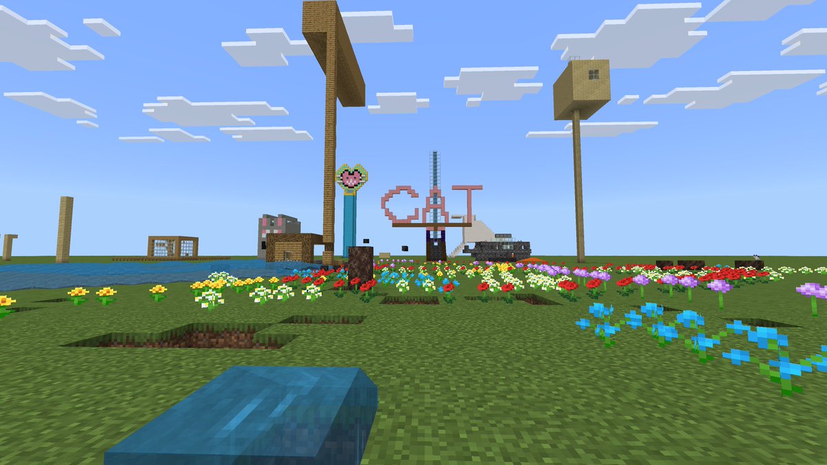 PlayCraftLearn's tweet image. What do you imagine when you hear the words “Cat Park?”

Minecraft Educator @Masao_Niizuma asked his students this and set them loose in a collaborative #MinecraftEdu world. 2 hours later, here’s their crafty cat-creations!