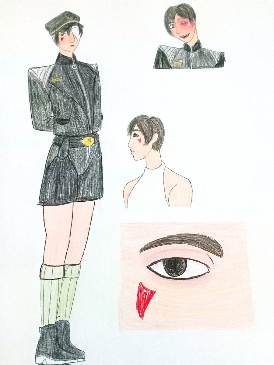 Minosvonstein's tweet image. made his buddy Elke, she's like a poster boy with Gambit powers
(he's GNC, so refered in both fem and masc pronouns!)
#oc #originalcharacter