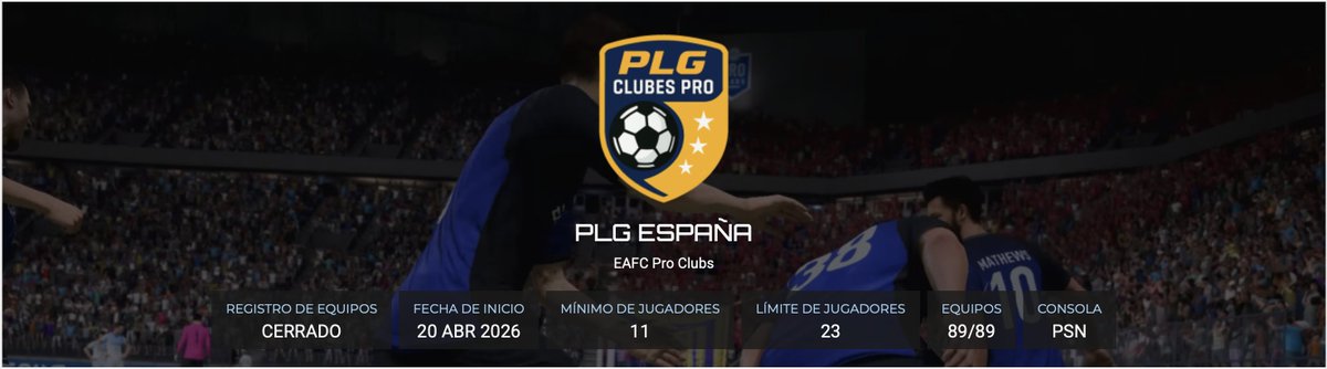 PLG_Spain's tweet image. Huele...huele...a INICIO 🕶️🚂

✅Equipos
✅Divisiones
✅Calendarios

Y esta noche os contamos los 87 MEJORES EQUIPOS del panorama español de #ClubesPro que participan...solo los mejores ⏰🫢

¿Estáis listos para la Temporada 12 de @PLG_Spain?💣

#12PLG🫵⚽️🎮