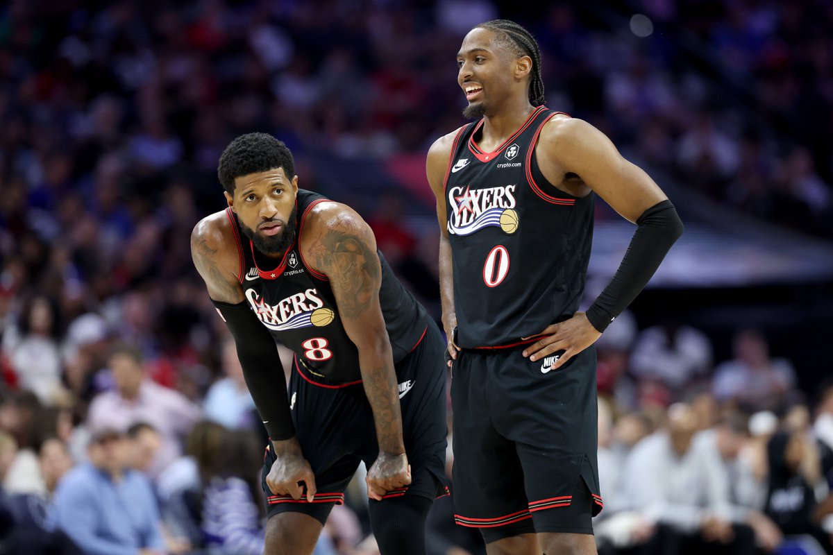 INSANE BUT TRUE: Jaylen Brown only has 2 less career playoff wins than the Sixers ENTIRE starting 5

Jaylen Brown: 81 wins
76ers Game 1 Starters: 83 wins