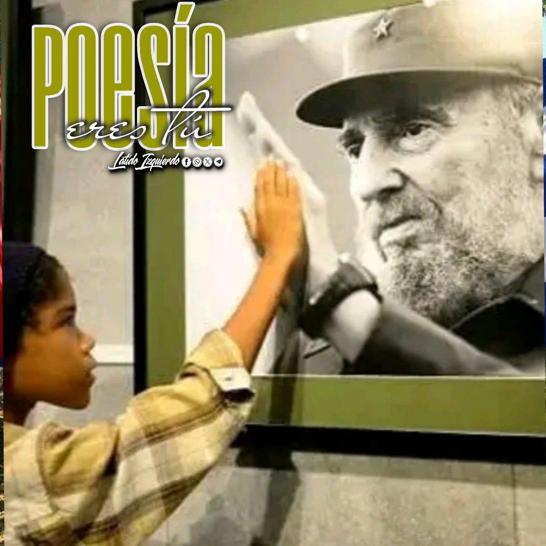 "Poesía eres Tú" 🇨🇺 

"Yo soy el que anda por ahí
empujando un país. 
No es una fantasía, es cierto,
me he pasado la vida empujando un país.

Con grandes piedras del camino
y mis zapatos gigantes
he ido poco a poco empujando un país".

✊ ¡Sigamos, juntos, empujando este país!