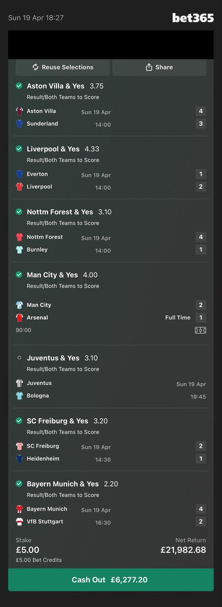 <a href="/JamesMurphyTips/">Football Tips</a> 6 down 1 to go what we saying for the Juve game?!?