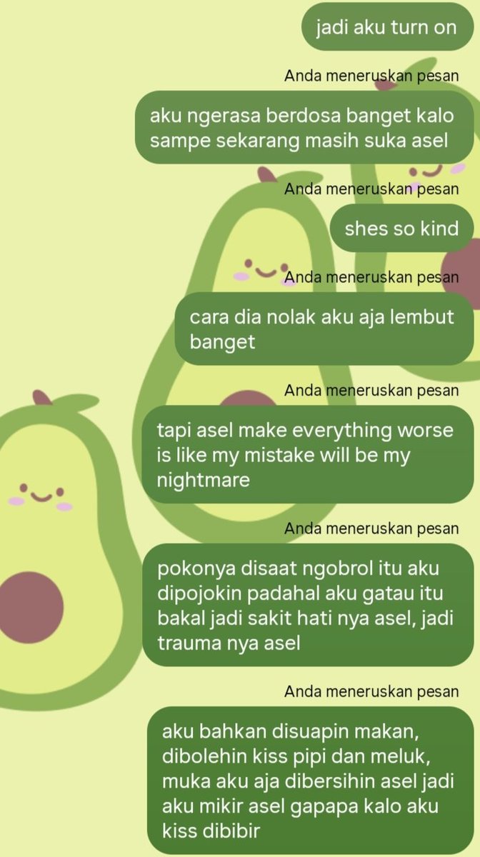 This is her chat to her (ex) oomf btw 😅