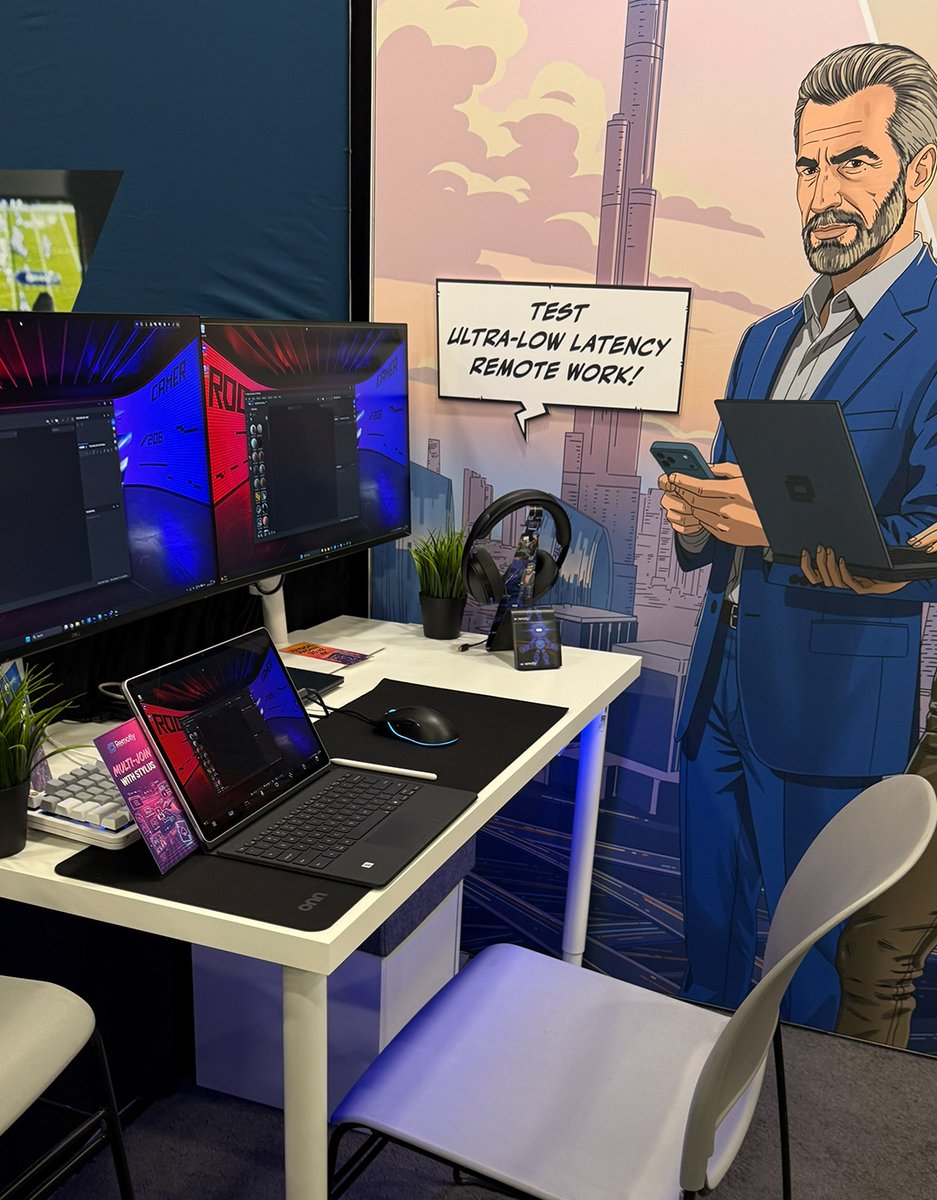 RemotlyApp's tweet photo. The NAB Show is now open — come visit us! Test an ultra high-performance setup for media workflows⚡, watch live presentations, try playing an AAA game remotely and get a chance to win 1 of 4 new monitors! We can’t wait to see you!

📅 19–22 Apr 2026
📍 Las Vegas Convention Center, West Hall, Booth W3228
🆓 Use passcode NS16474 to register for free

👉 Schedule a meeting with us at NAB: https://t.co/cjgWVfUejg
👉 Find contest details here: https://t.co/tykEoU5oUq

#NABShow #LasVegas #Broadcast #MediaTech #Remotly #RemoteDesktop #RemoteWork #RemoteAccess