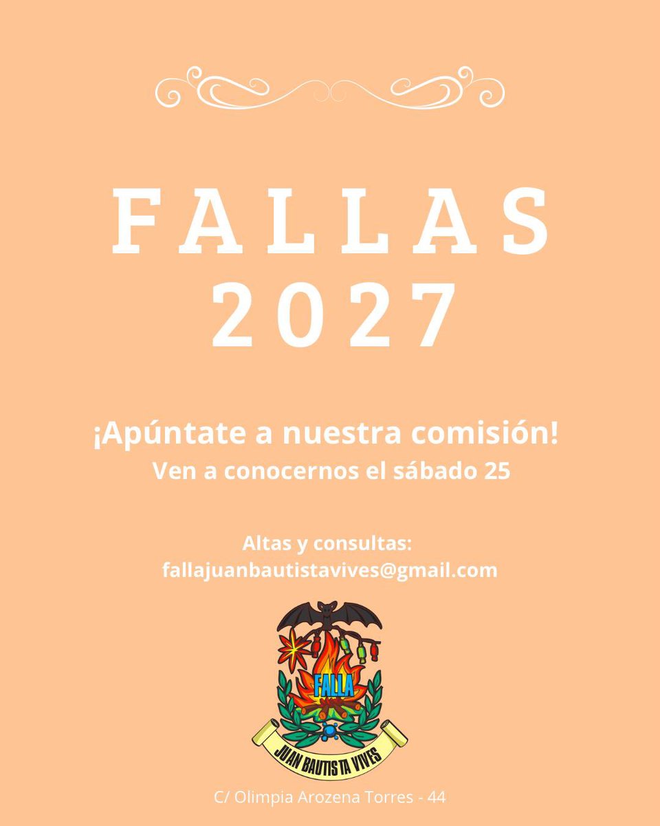 Falla Juan Bautista Vives tweet media